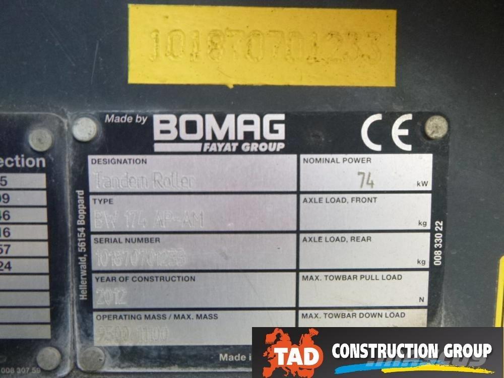 Bomag BW 174 AD AM Rodillos de doble tambor