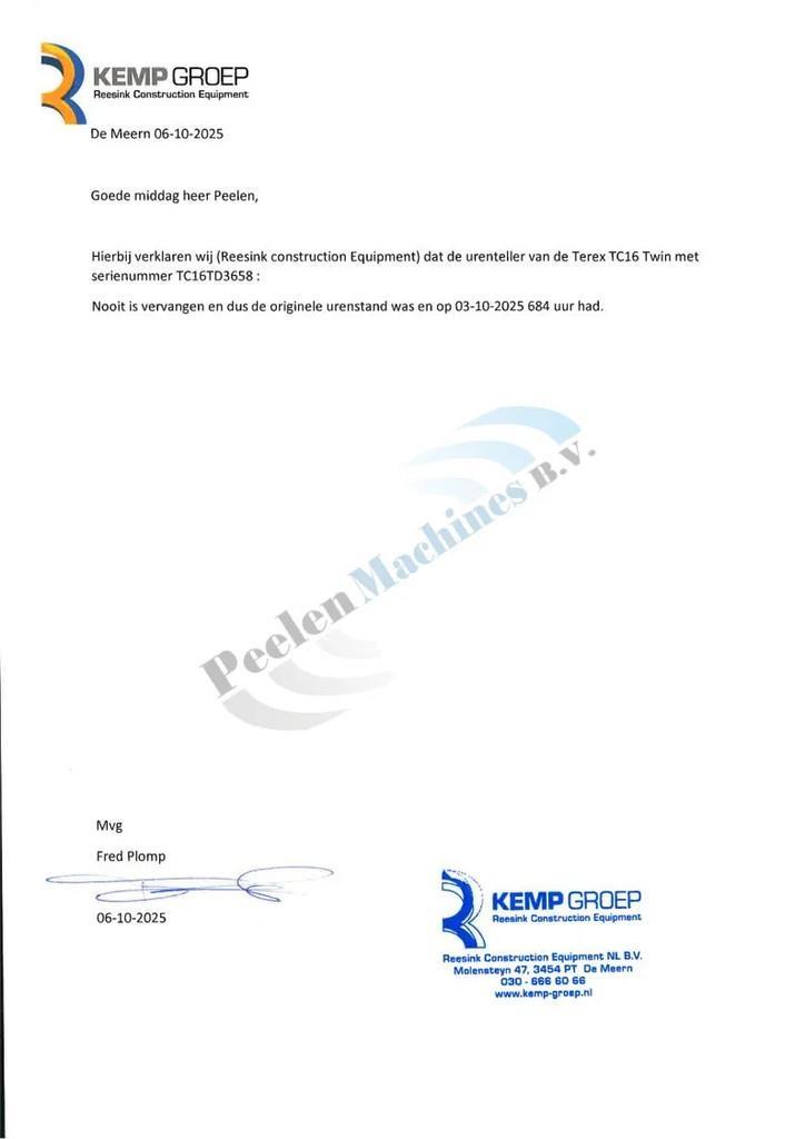 Terex TC16 Miniexcavadoras