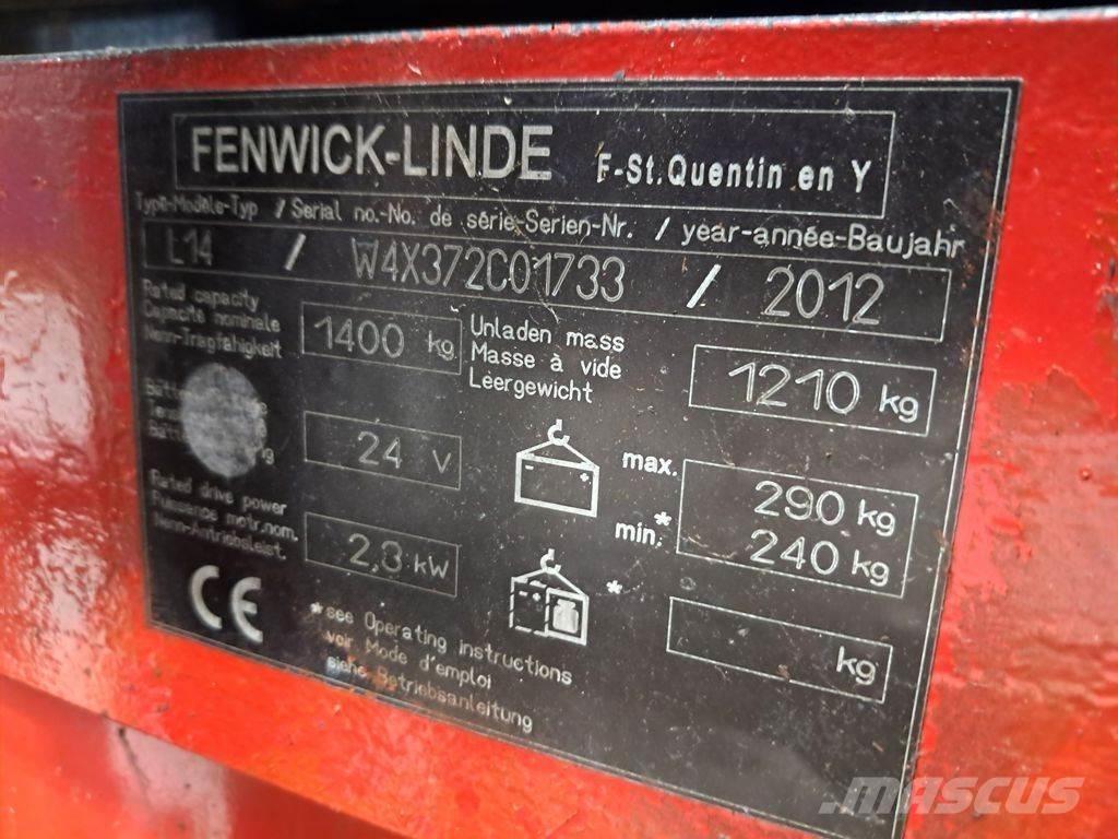 Linde L14 Montacargas manual