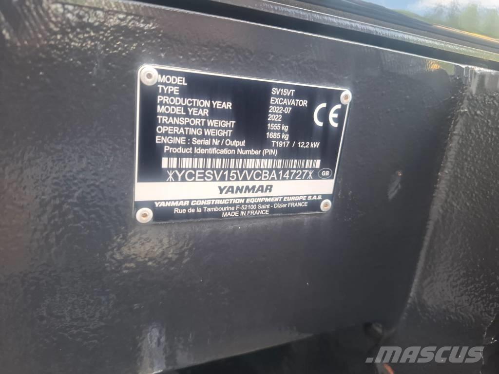 Yanmar SV 15 VT Miniexcavadoras