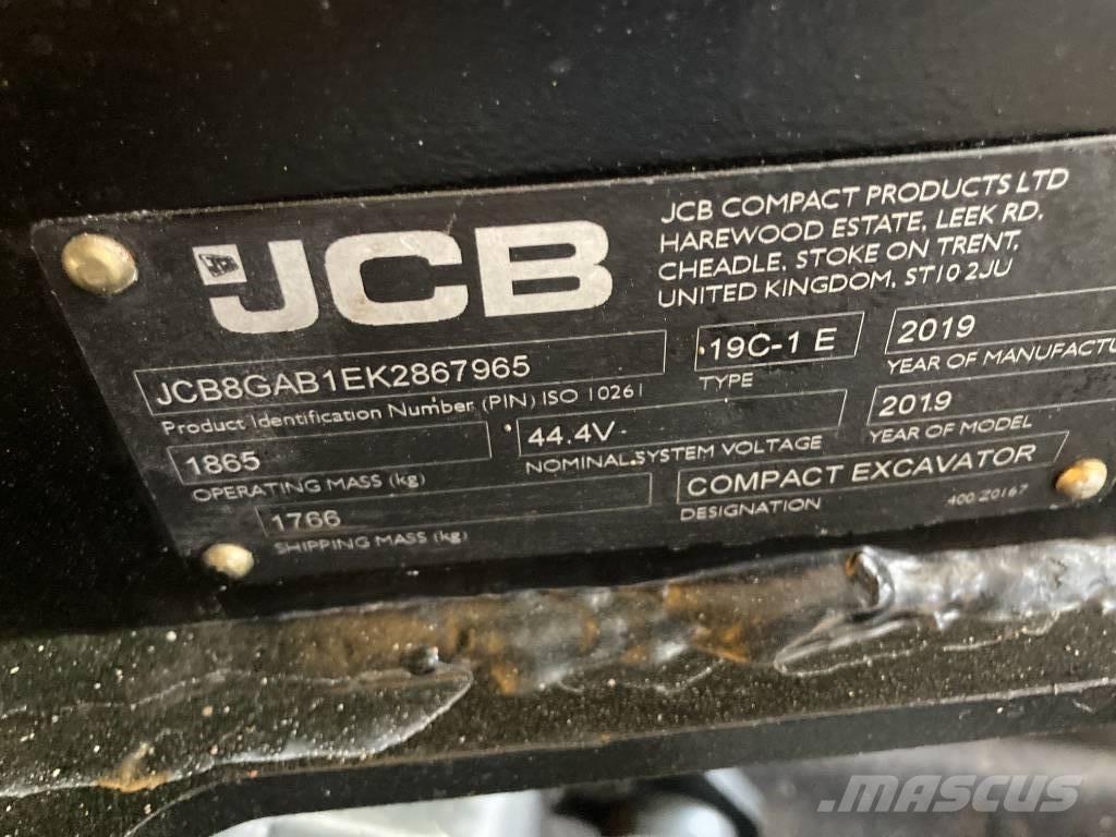 JCB 19 C-IE Miniexcavadoras