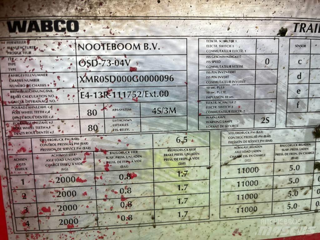  Noteboom OSD73-04V Semirremolques de carga baja