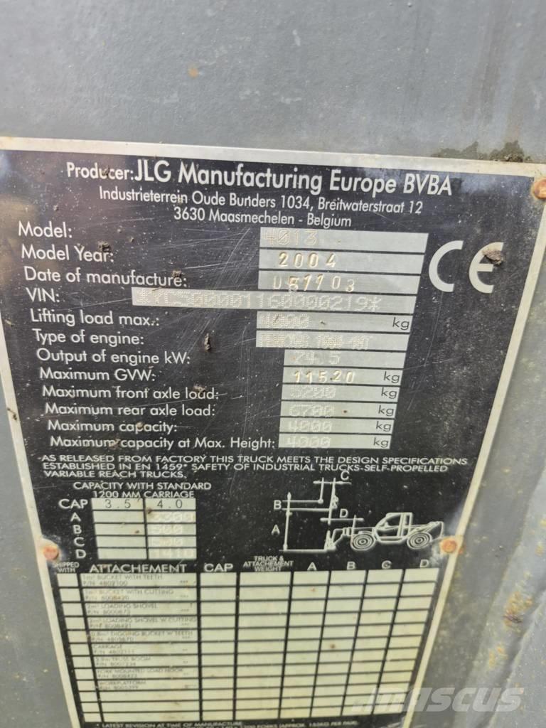 JLG 4013 Cargadoras de ruedas telescópicas