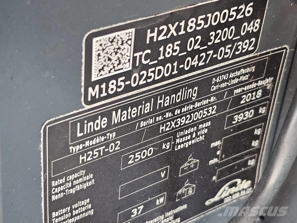 Linde H25T-02 Camiones LPG