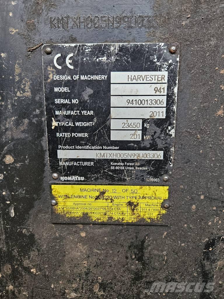Komatsu 941 Cosechadoras