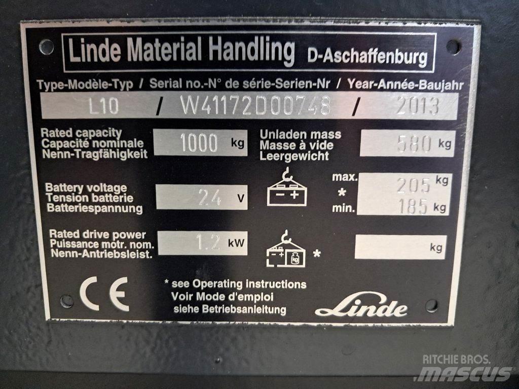 Linde L10 Montacargas manual