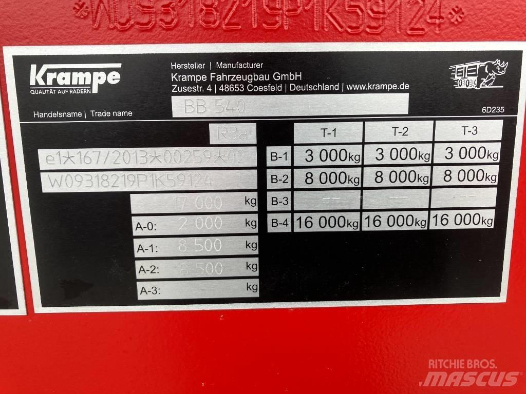 Krampe BB540 Remolques con caja de volteo