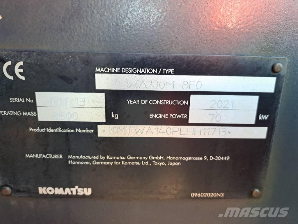 Komatsu WA 100 M-8 Cargadoras sobre ruedas