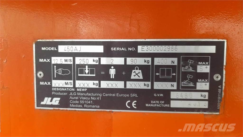 JLG 450AJSII Plataformas con brazo de elevación manual