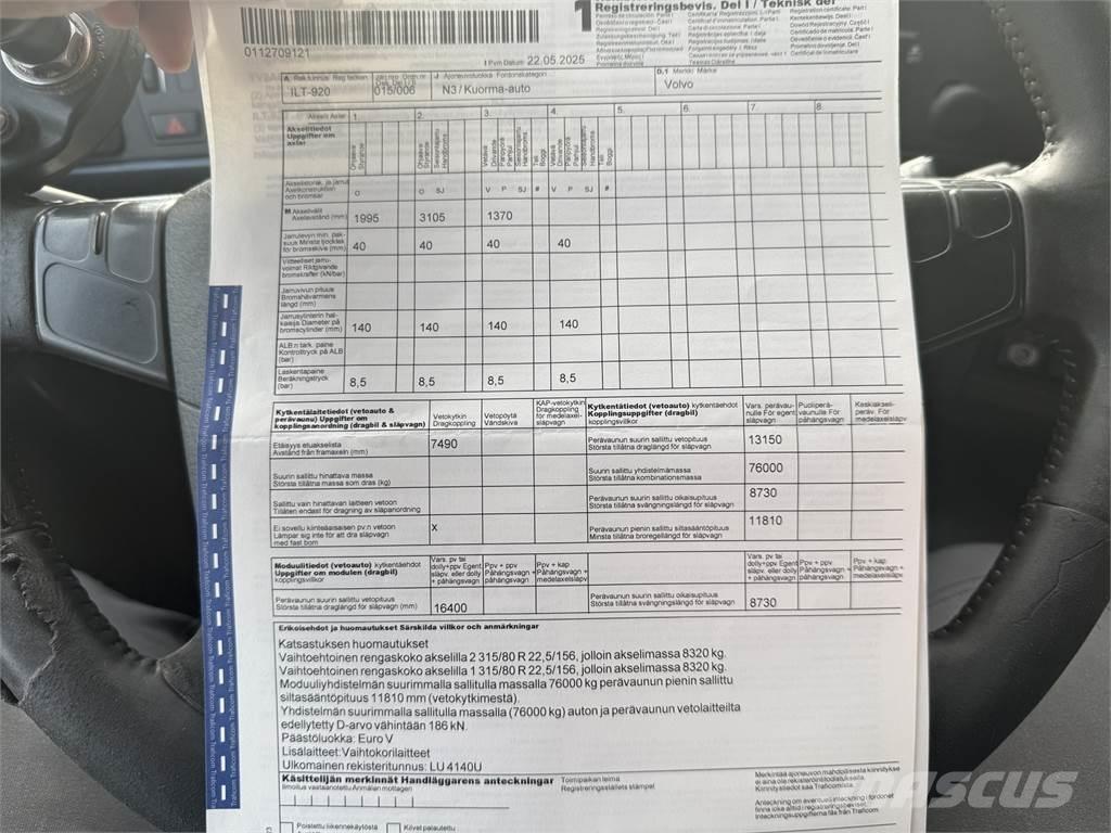 Volvo FH 540 8X4 Camiones elevadores de gancho