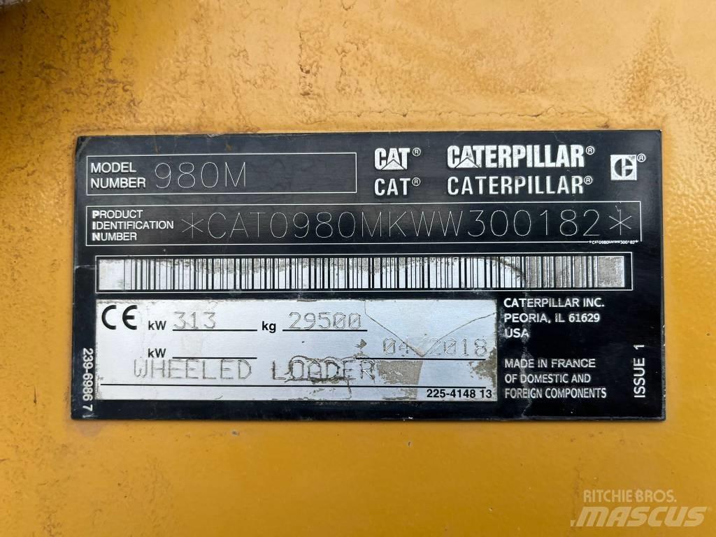 CAT 980 Cargadoras sobre ruedas