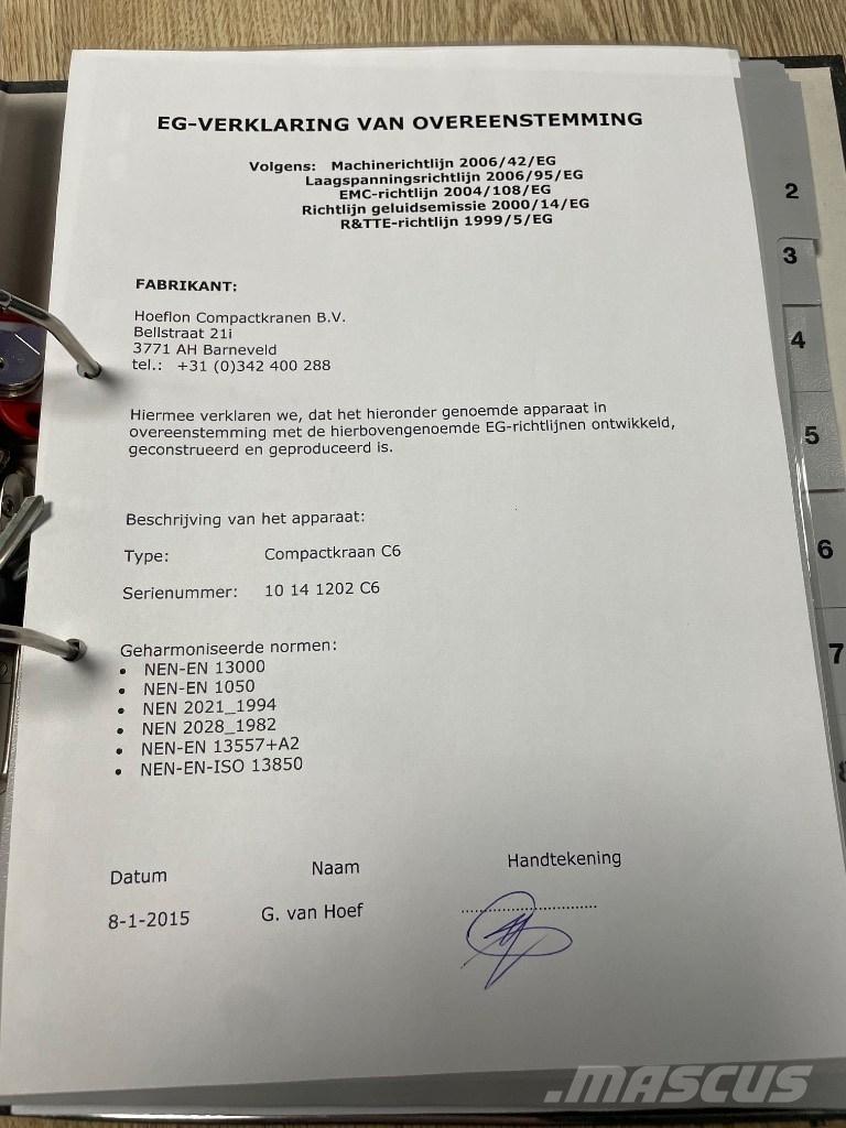 Hoeflon C 6 SOLD Minigrúas