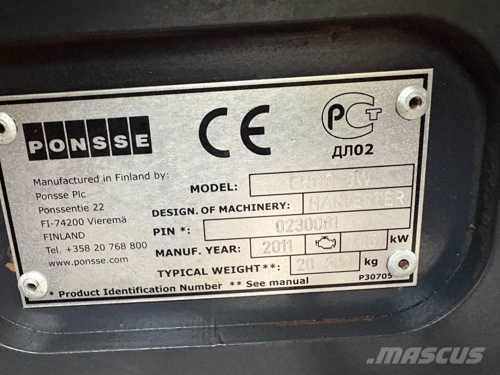 Ponsse Ergo 8W Cosechadoras