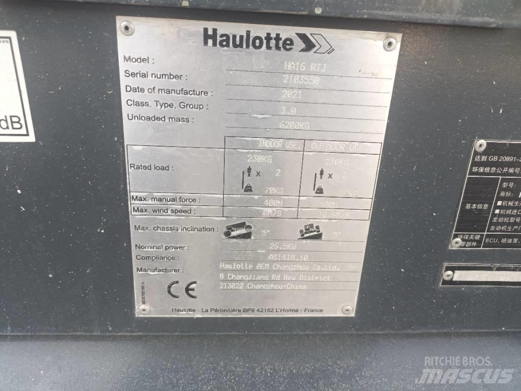 Haulotte HA16RTJ Plataformas con brazo de elevación manual