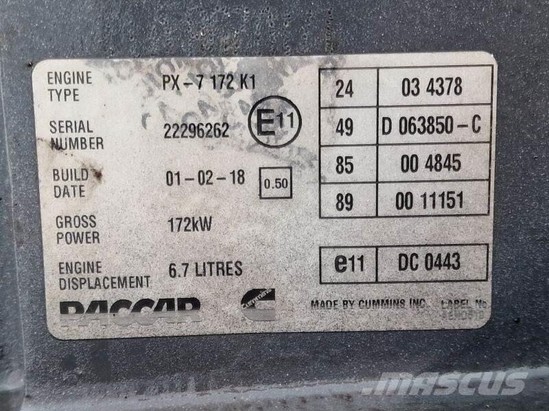DAF PX-7 172 K1 Motores