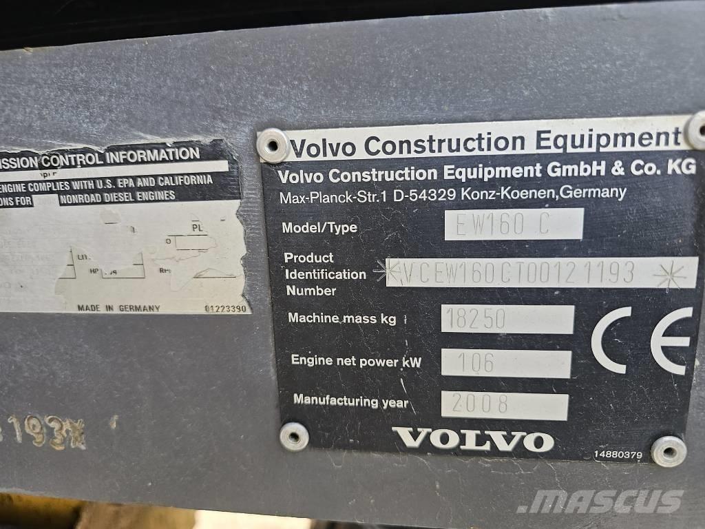 Volvo EW 160 C Excavadoras de ruedas