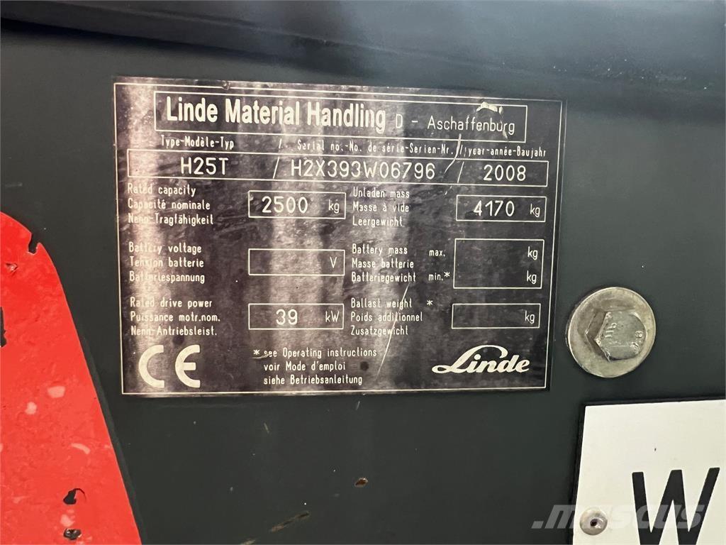Linde H25T Camiones LPG
