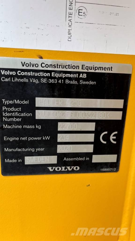 Volvo A25G Camiones de volteo rigidos