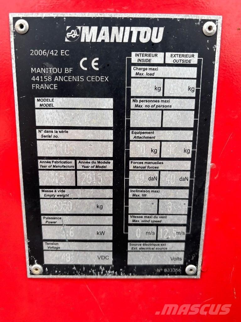 Manitou 170 AETJL Plataformas con brazo de elevación manual