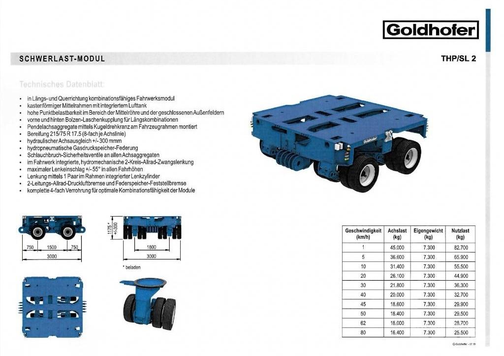 Goldhofer THP-SL Semirremolques de carga baja