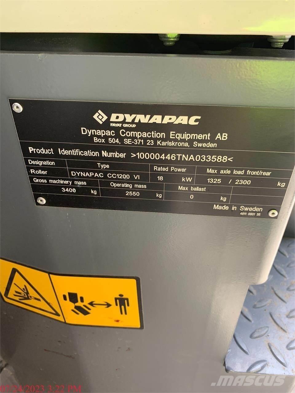 Dynapac CC1200 VI Rodillos de doble tambor