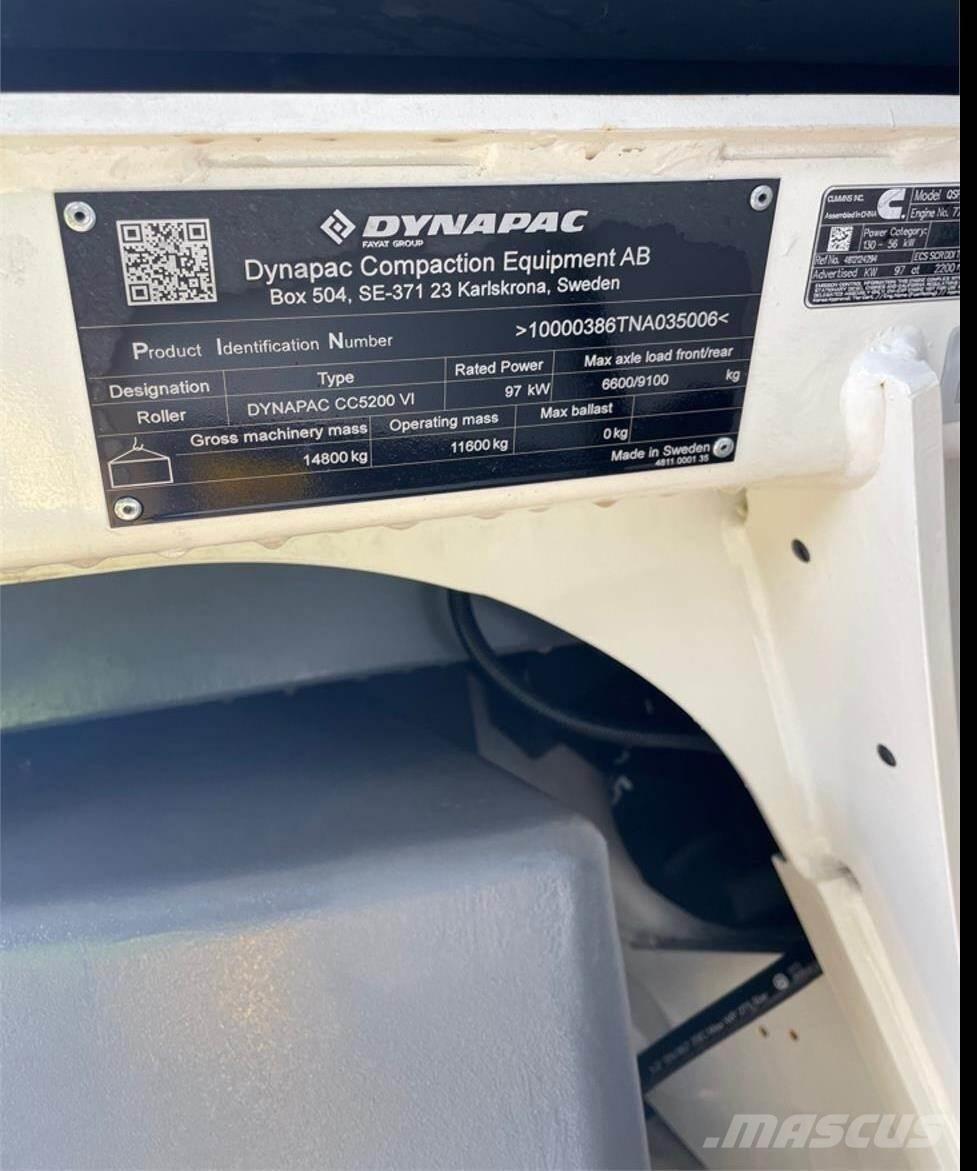 Dynapac CC5200 VI Rodillos de doble tambor