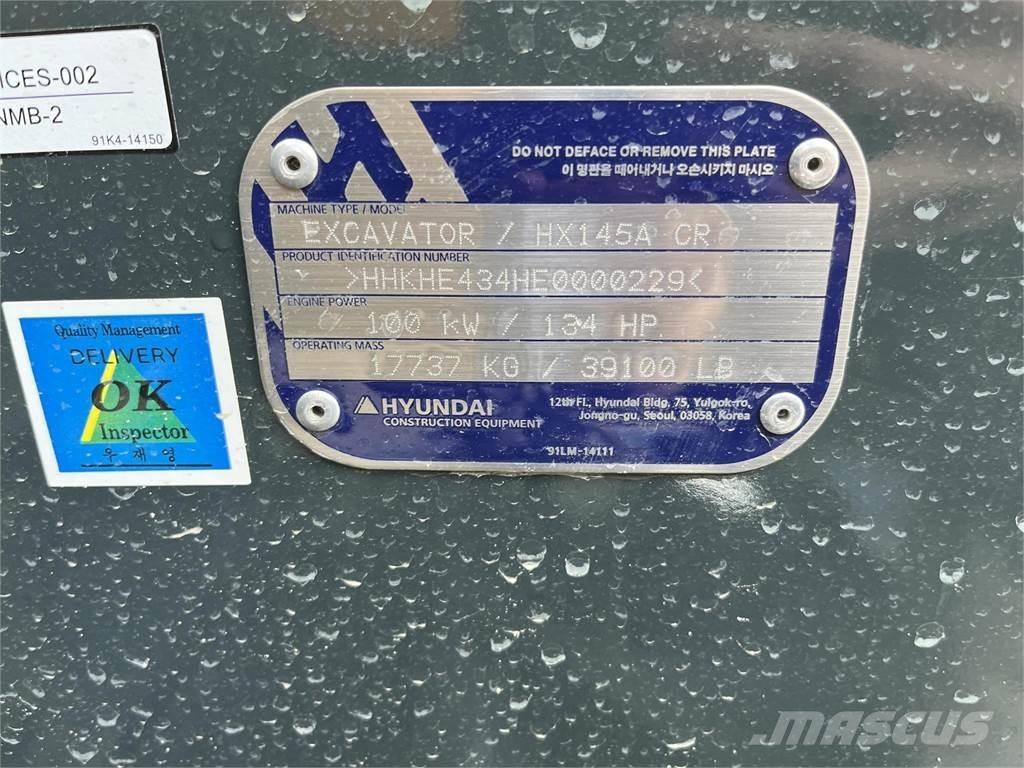 Hyundai HX145A LCR Excavadoras sobre orugas