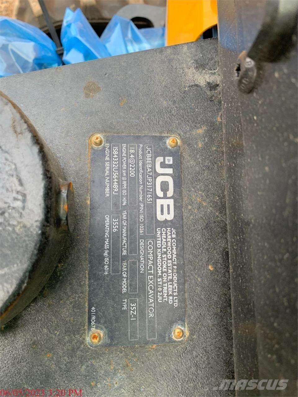 JCB 35Z-1 Miniexcavadoras