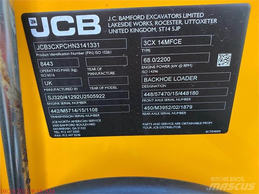 JCB 3CX14 Retrocargadoras