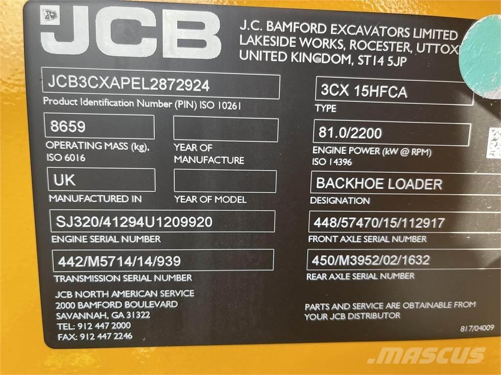 JCB 3CX15 SUPER Retrocargadoras