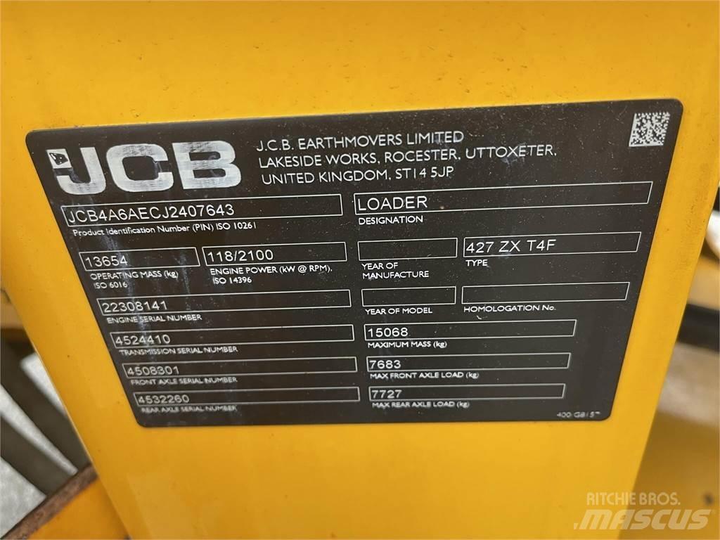 JCB 427ZX Cargadoras sobre ruedas