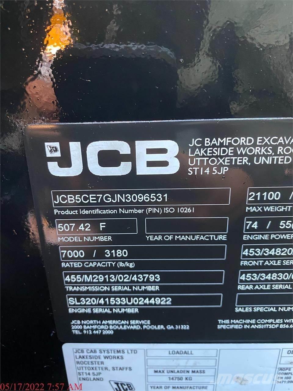 JCB 507-42 Carretillas telescópicas