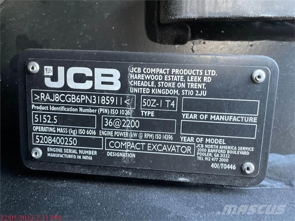 JCB 50Z-1 Miniexcavadoras