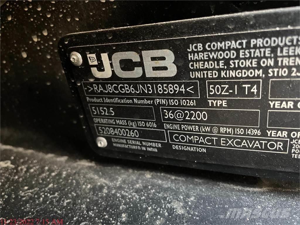 JCB 50Z-1 Miniexcavadoras