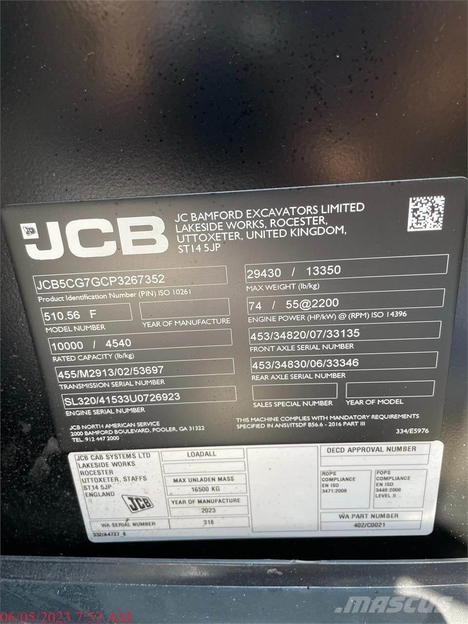 JCB 510-56 Carretillas telescópicas