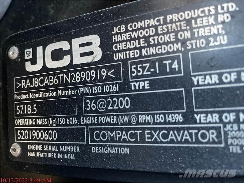 JCB 55Z-1 Miniexcavadoras