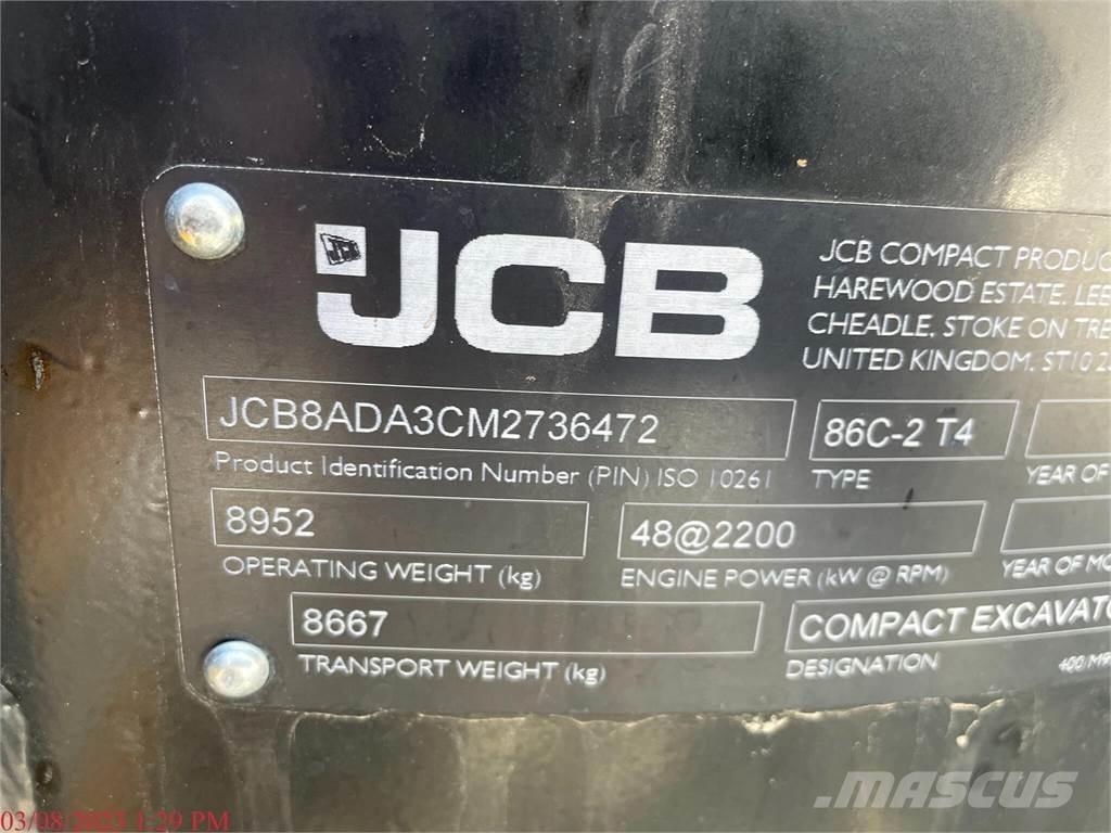 JCB 86C-2 Excavadoras sobre orugas