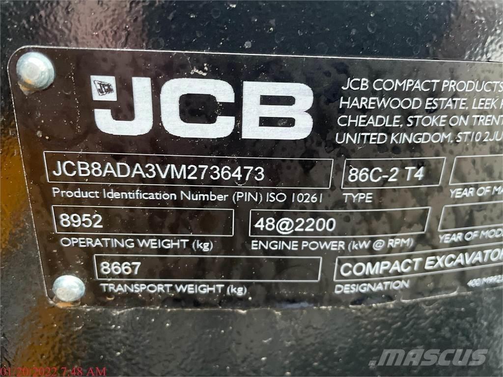 JCB 86C-2 Excavadoras sobre orugas