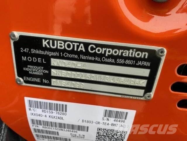 Kubota KX040-4 Miniexcavadoras