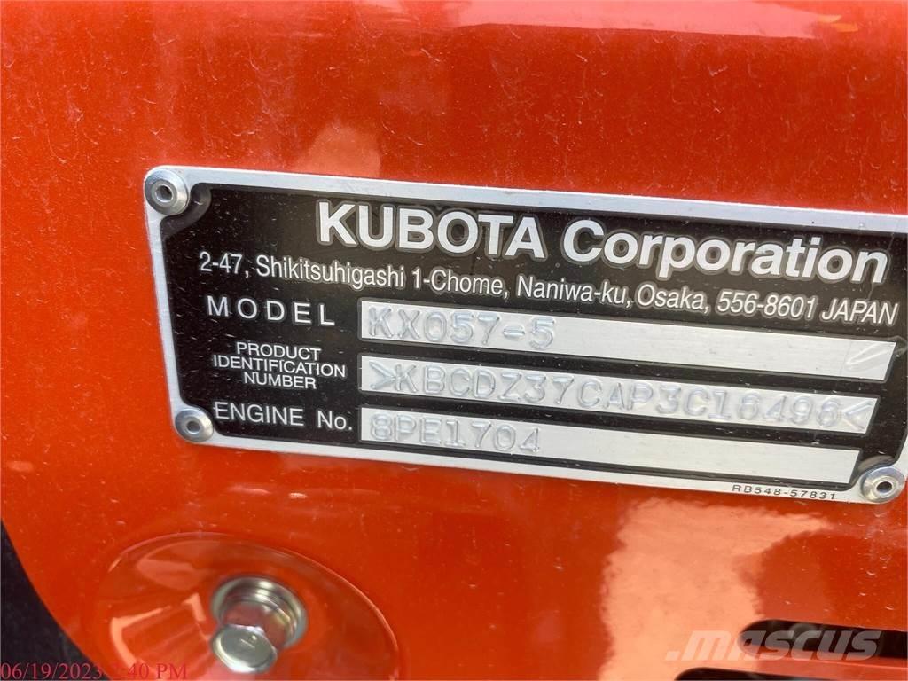 Kubota KX057-5 Excavadoras sobre orugas