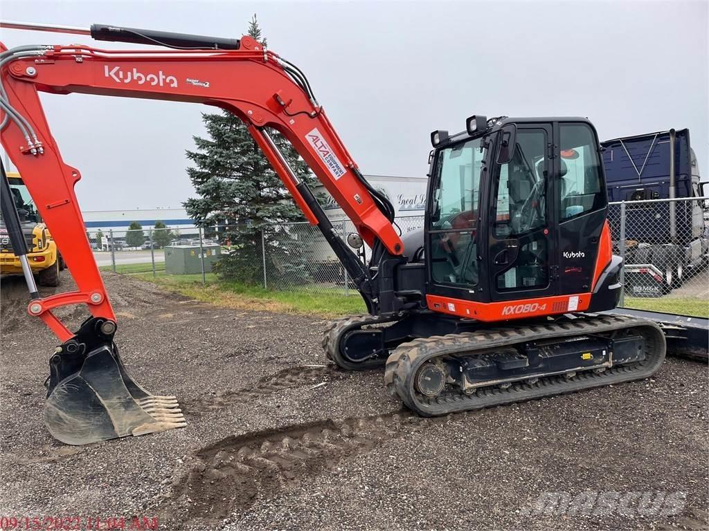 Kubota KX080-4 Excavadoras sobre orugas