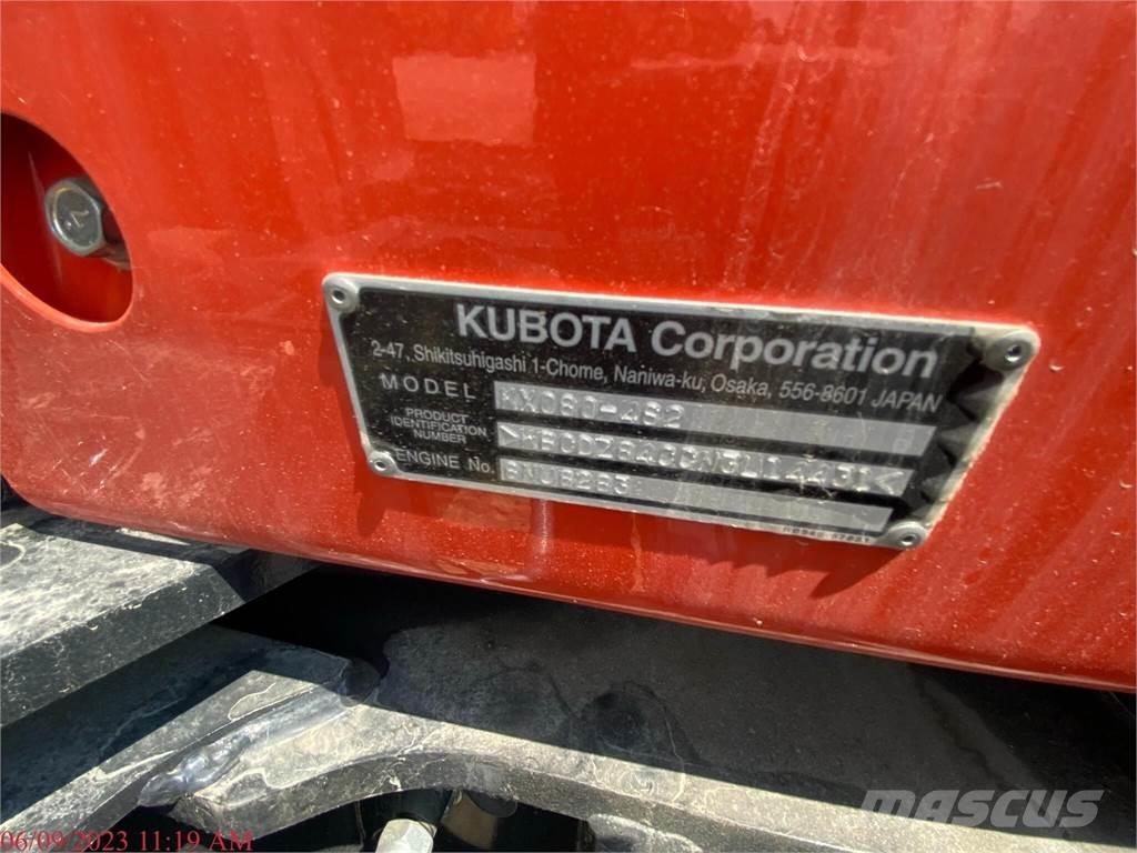 Kubota KX080-4 Excavadoras sobre orugas