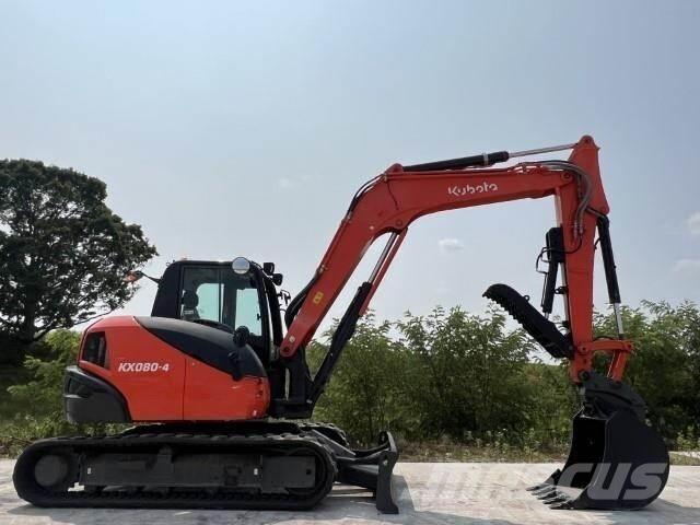 Kubota KX080-4A Excavadoras sobre orugas