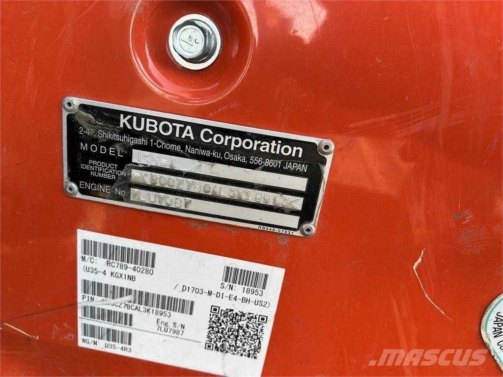Kubota U35-4 Miniexcavadoras