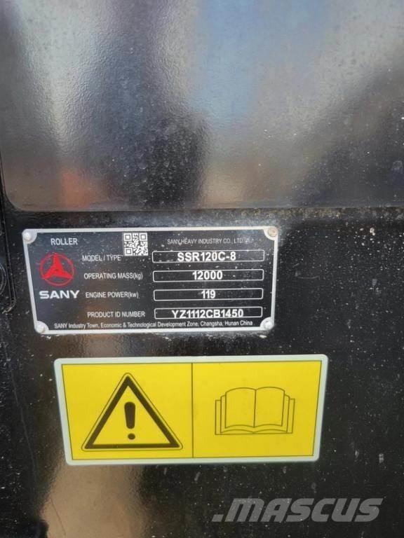 Sany SSR120C-8 Rodillos de doble tambor