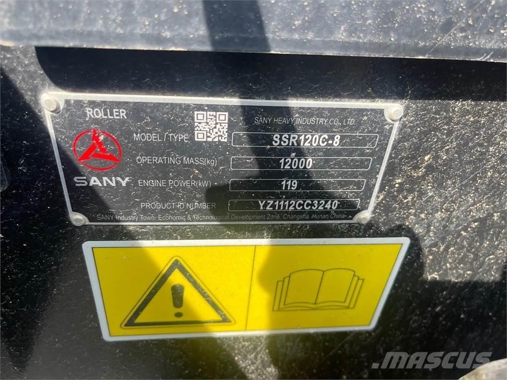 Sany SSR120C-8 Rodillos de doble tambor