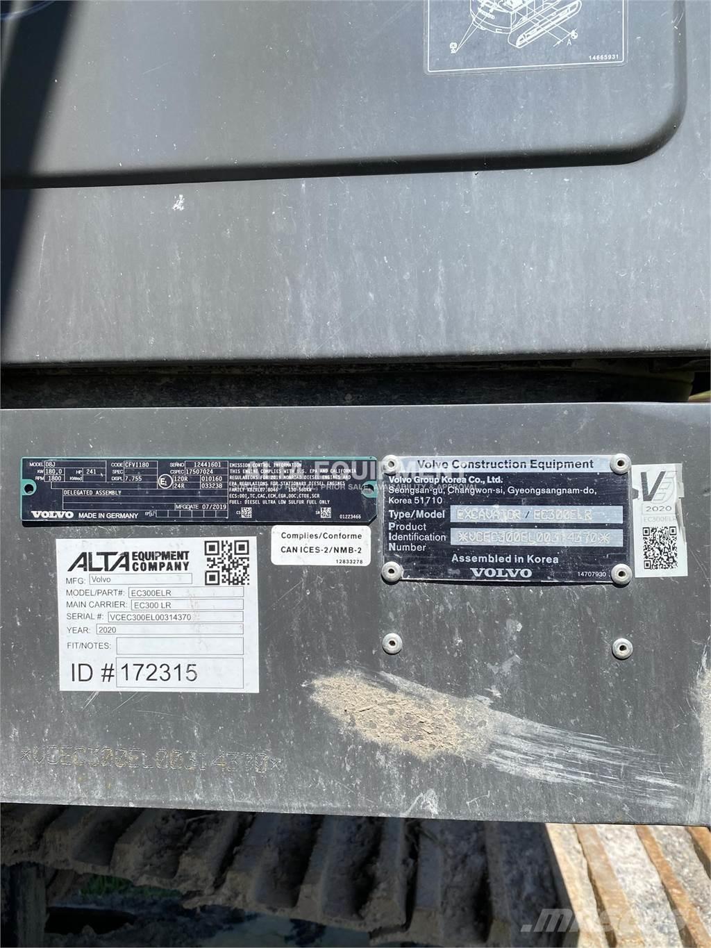 Volvo EC300E LR Excavadoras sobre orugas