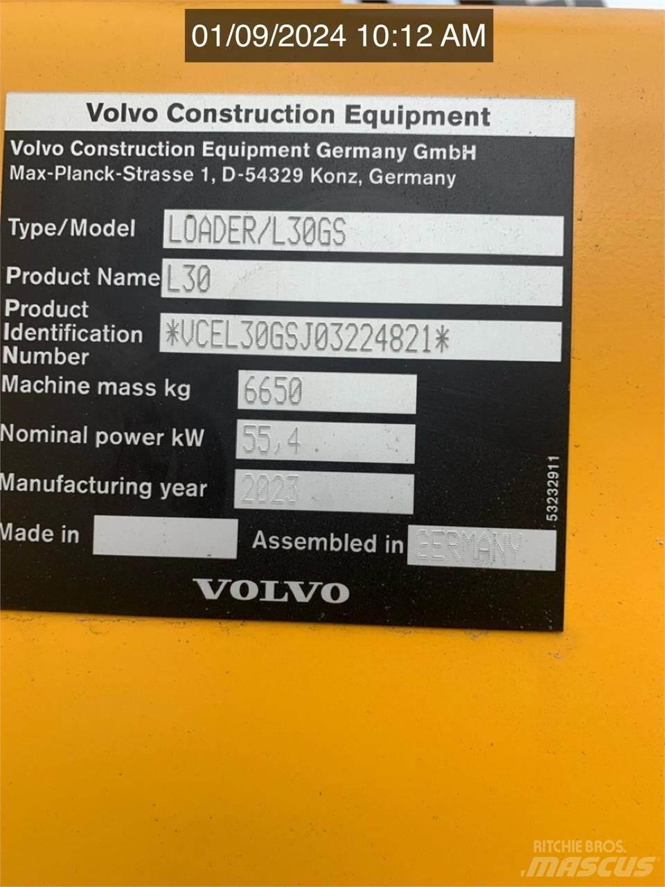 Volvo L30GS Cargadoras sobre ruedas