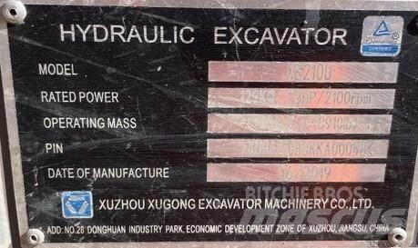 XCMG XE210U Excavadoras sobre orugas