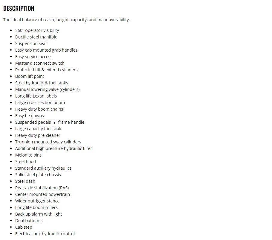 Xtreme MFG XR1570-C Carretillas telescópicas